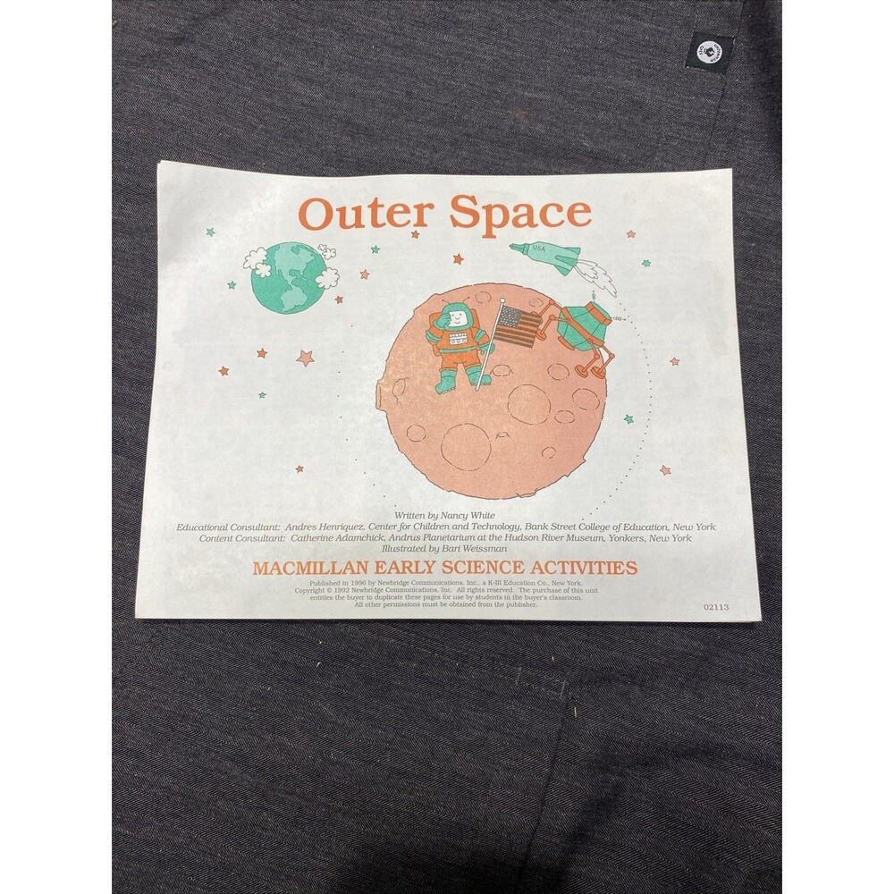 MACMILLAN Early Science Activities Homeschooling Teaching Education Outer Space